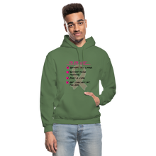 Load image into Gallery viewer, Breast Cancer Awareness To Do List - Adult Hoodie - military green