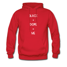 Load image into Gallery viewer, Black and Dope Unisex Hoodie - red