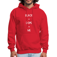 Load image into Gallery viewer, Black + Dope Hoodie - red