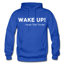 Load image into Gallery viewer, Wake Up Adult Hoodie - royal blue