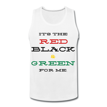 Load image into Gallery viewer, Red Black and Green for ME - Men’s Tank - white