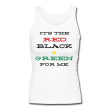 Load image into Gallery viewer, Red Black and Green for ME - Women's Tank - white