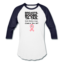 Load image into Gallery viewer, Check the GIRLS Ringer - white/navy