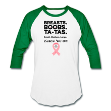 Load image into Gallery viewer, Check the GIRLS Ringer - white/kelly green