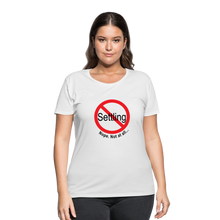 Load image into Gallery viewer, No Settling Curvy T-Shirt - white
