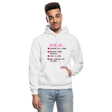 Load image into Gallery viewer, Breast Cancer Awareness To Do List - Adult Hoodie - white
