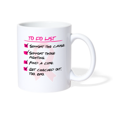 Load image into Gallery viewer, Breast Cancer Awareness Coffee/Tea Mug - white
