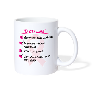 Breast Cancer Awareness Coffee/Tea Mug - white