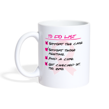 Load image into Gallery viewer, Breast Cancer Awareness Coffee/Tea Mug - white
