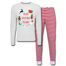 Load image into Gallery viewer, Unisex Ugly Pajamas - white/red stripe
