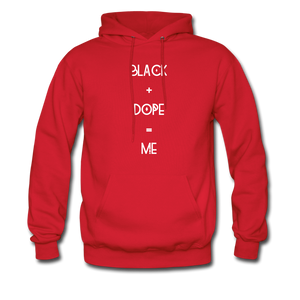 Black and Dope Unisex Hoodie - red