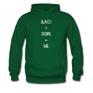 Black and Dope Unisex Hoodie - forest green