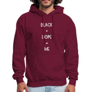 Black + Dope Hoodie - burgundy