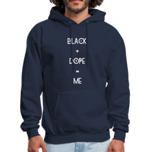 Load image into Gallery viewer, Black + Dope Hoodie - navy
