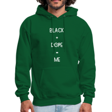 Load image into Gallery viewer, Black + Dope Hoodie - forest green
