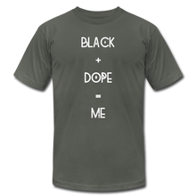 Load image into Gallery viewer, Black and Dope Unisex T-shirt - asphalt
