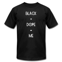 Load image into Gallery viewer, Black and Dope Unisex T-shirt - black
