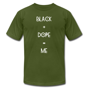 Black and Dope Unisex T-shirt - olive