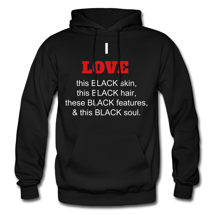 I LOVE BLACK Hoodie - black