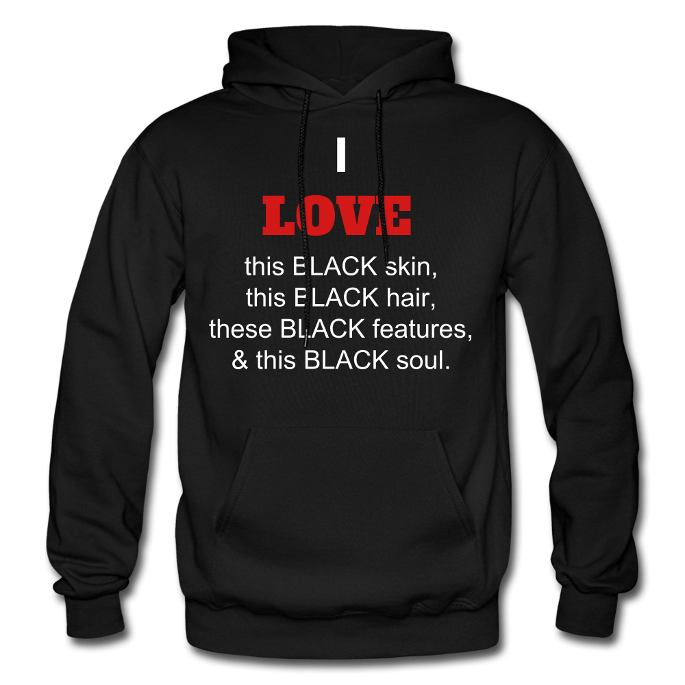 I LOVE BLACK Hoodie - black