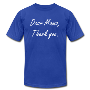 Dear Mama - Thank you - royal blue