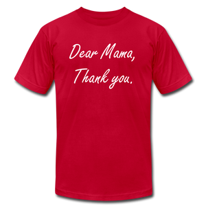 Dear Mama - Thank you - red