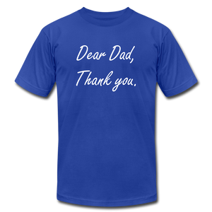 Dear Dad - Thank you - royal blue