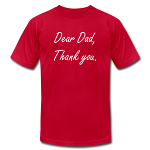 Dear Dad - Thank you - red