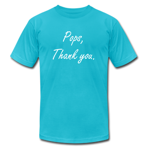 Pops - Thank you - turquoise