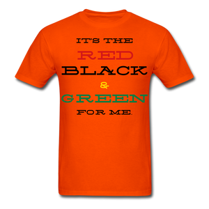 Red Black & Green for ME Unisex T-Shirt - orange