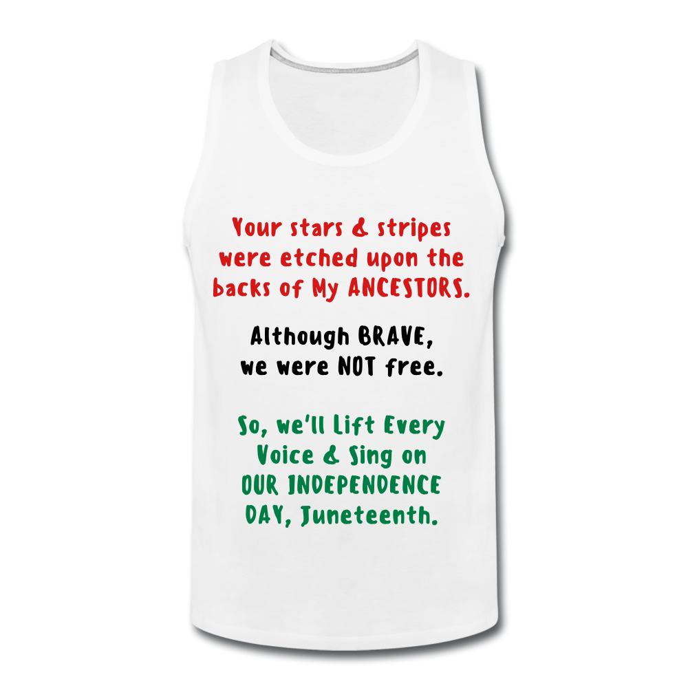 Stars and Stripes - Men’s Premium Tank - white