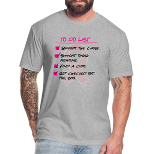 Breast Cancer Awareness To Do List - Unisex T-Shirt - heather gray