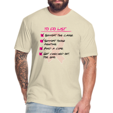 Load image into Gallery viewer, Breast Cancer Awareness To Do List - Unisex T-Shirt - heather cream
