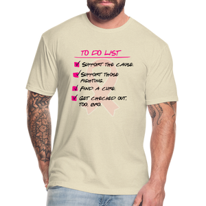 Breast Cancer Awareness To Do List - Unisex T-Shirt - heather cream